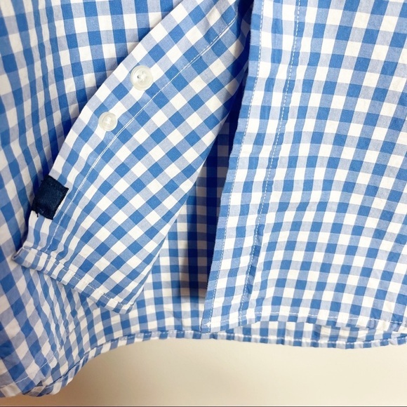 Club Room XL Men's White Blue Button Down Long Sleeve Shirt - Picture 6 of 9